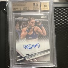 Topps 2017 Chrome UFC Ronda Rousey Fighter Autographs FA-RR Auto BGS 9.5