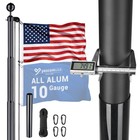 AplusChoice 30FT All Aluminum Sectional Flag Pole Kit In Ground Sleeve 10 Gauge — photo 1