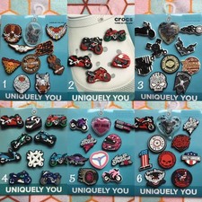 Handmade Shoe Charm Accessories 5 - 10 Pack Harley Davidson motorcycle biker
