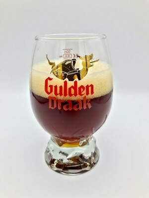 Gulden Draak Big Egg 50cl Nucleated Belgian Beer Glass Brandneu Craft Ale Bar
