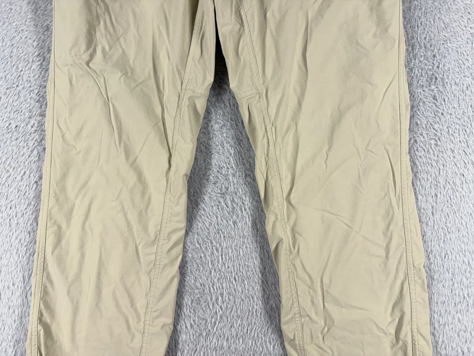 Pantalones Ll Bean Mujer 12 Beige Pierna Recta Mezcla Nailon Caminata Campamento Carga Caminata 32x31 Foto 3 de 4