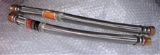 Two Everbilt 3/4" FIP x 3/4" MIP x 18" Water Heater Braided Connectors S Steel