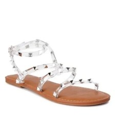 NWT Time  Tru Studded Gladiator Sandals - Sz 9 -