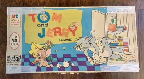 VINTAGE 1968 MILTON BRADLEY TOM AND JERRY BOARD GAME 4936 Complete