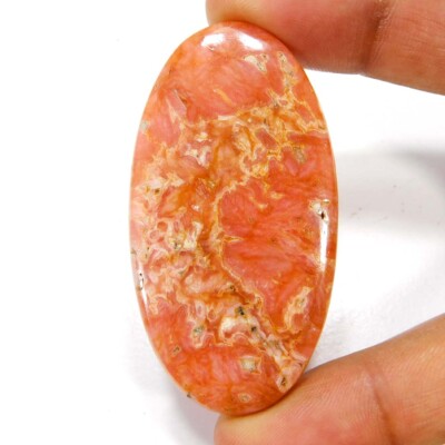 114,45Cts. 100 % natürlicher roter einzigartiger Rhodochrosit ovaler Cabochon...