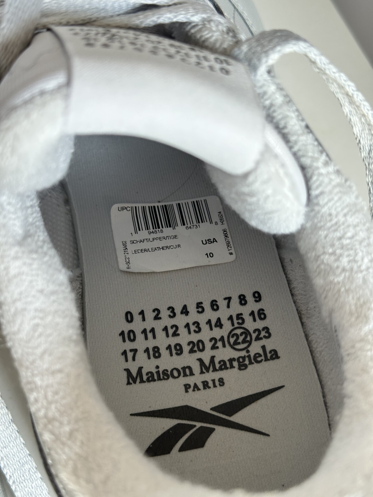 Size 10 Reebok x Maison Margiela Project 0 CL Tabi Gray Leather New With Box image 6
