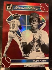 2023 Donruss Baseball Diamond Kings Holo Red #2 Rod Carew (Angels)/2023 