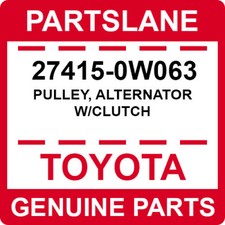 27415-0W063 Toyota OEM Genuine PULLEY, ALTERNATOR W/CLUTCH