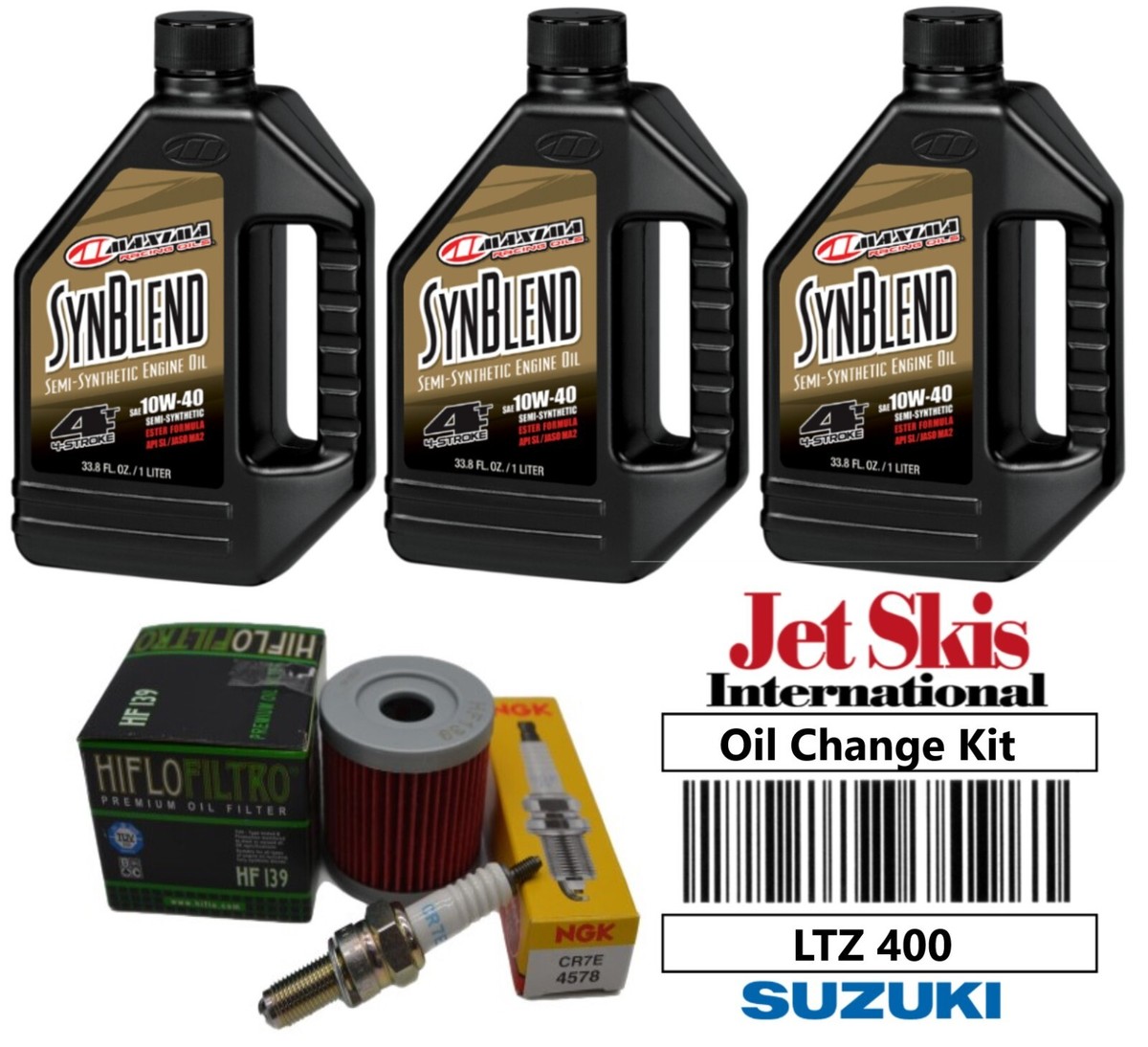 Suzuki LTZ400 Oil Change Kit NGK Spark Plug Filter Arctic Cat DVX