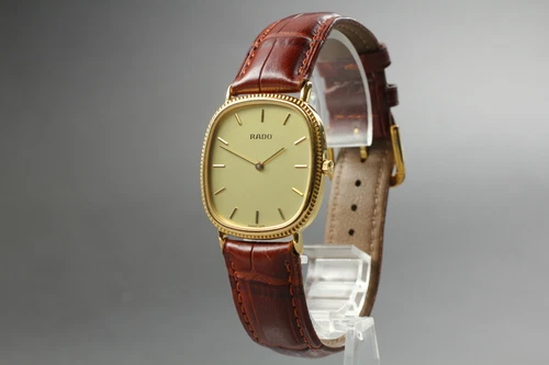 [N MINT] Vintage Rado 204.3610.2 Gold Dial Quartz Unisex Adults Watch From JAPAN - 画像2/10