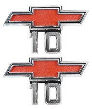 1967 1968 Chevy Pick Up Truck 10 Front Fender Emblem 10 1969 Van Pair 1967 1968 Chevy Pick Up Truck 10 Front Fender Emblem 10 1969 Van Pair