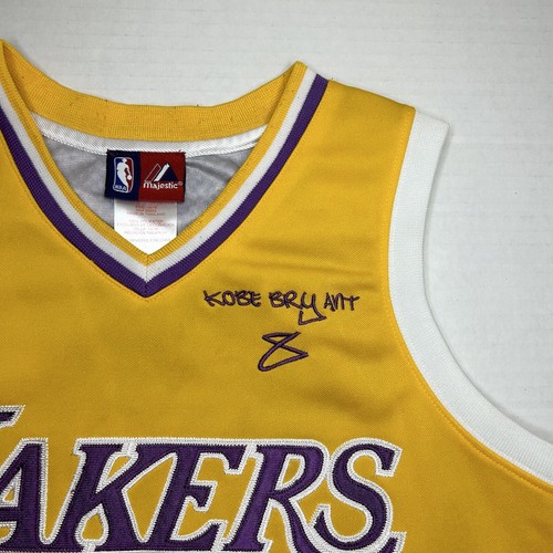 Vintage 90s Y2K NBA Majestic Kobe Bryant Lakers Jersey Youth Size Large (14-16) - Picture 6 of 10