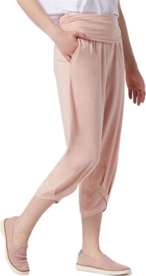 AnyBody Petite Cozy Knit Harem Pant Pink Sand PXS NWOT (688)