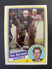 1984-85 Topps Hockey Tom Barrasso Buffalo Sabres Rookie Card #14 Hall of Famer. rookie card picture
