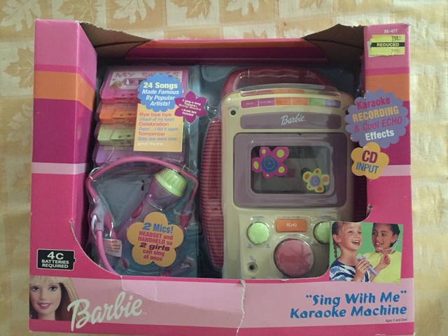 Barbie 2001 Sing With Me Karaoke Machine Cassette Tapes for sale online