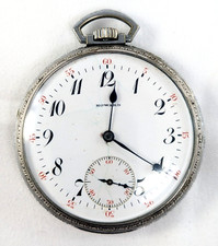 E. HOWARD Watch Co. Open Face Pocket Watch 17 Jewels 46mm, Size 12 Circa 1912