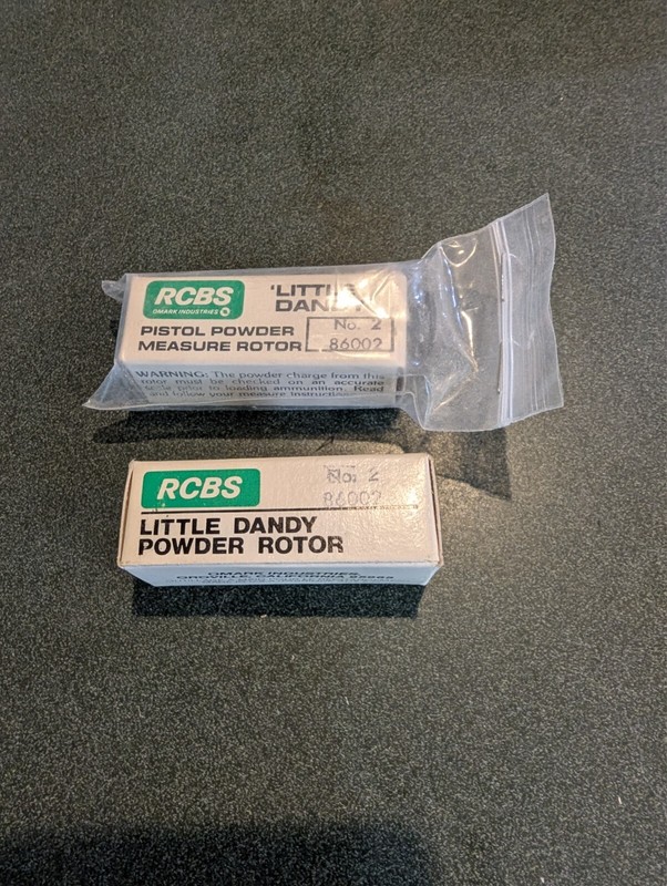 RCBS #2 Little Dandy Powder Measure ROTOR  Ammunition Reloading Powder Lot of 2