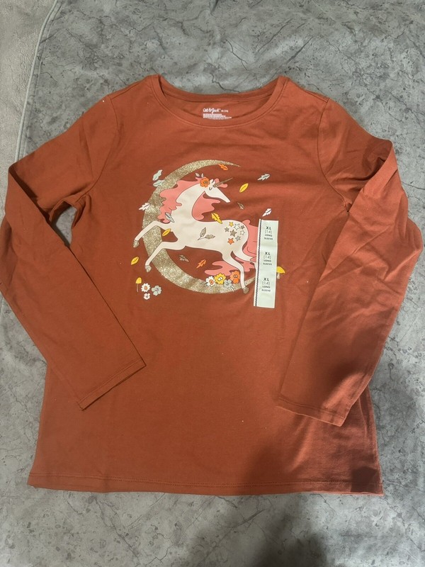 Cat & Jack Girl’s Long Sleeve T-Shirt New Size XL