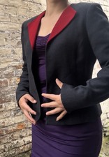 Jasper Blazer Red Grey Formal Smart Blazer Smart Uk10