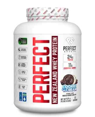 Perfect Sports PERFECT New Zealand Whey Protein Cookies n Cream 4.4lb NEW