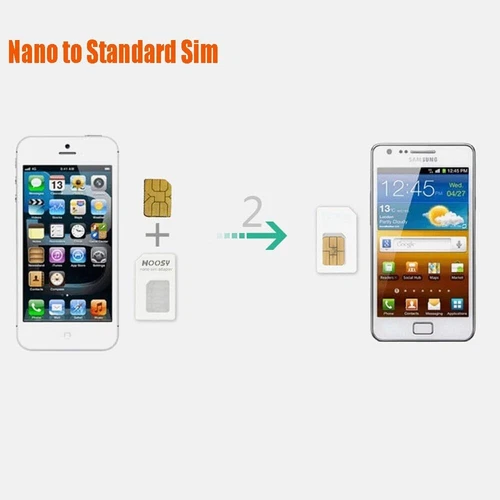 NOOSY 4 in 1 Sim Karten Adapter Micro Mini Nano Standard für alle Handys F4 - Bild 7 von 12