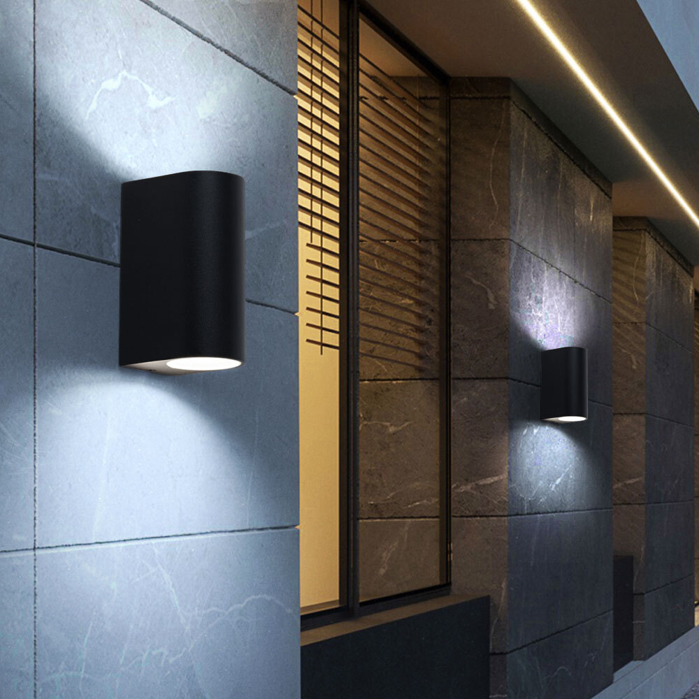 Applique Murale LED Lampe Extérieure Véranda Aluminium Jardin Haut Bas