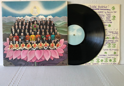 Beatles George Harrison DARK HORSE 1974 Apple Blue tint label Jax