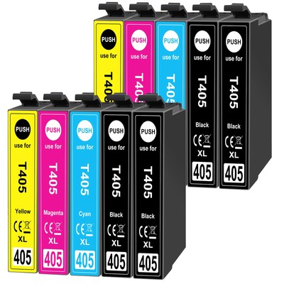 Druckerpatronen 405XL für Epson 405 XL WorkForce WF3820 3825 4820 4825 4830 7840
