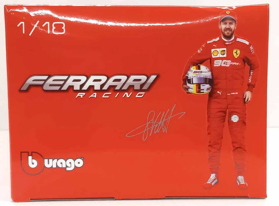 BBURAGO SF90 LECLERC 16 FERRARI RACING 1/18 SCALE UNOPENED BOX PLEASE READ 2019 - Image 4 of 4