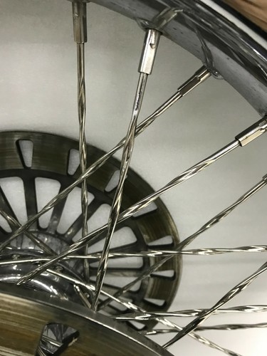 21" Twisted Lace Spoked Front Wheel For Harley-Davidson Touring Models - Picture 3 of 11