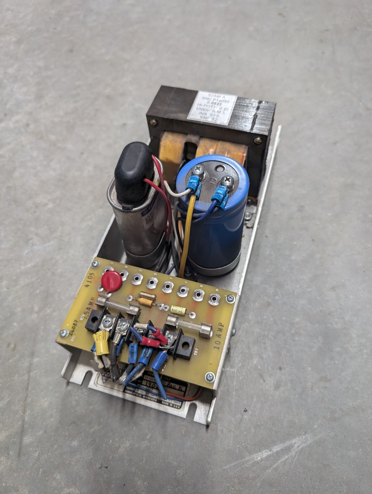 SCI Controls PR 102-B1 Power Supply 115VAC 0.5A Rev K PR102-B1