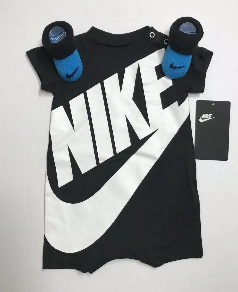 Nike Futura Infant Coverall One Piece Shorts Outfit Booties