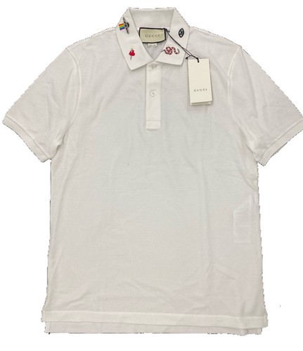$900 Gucci White Cotton Embroidered 