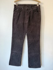 VTG 80s Levi  s 517 Corduroy White Tab Talon Zip Bootcut Pants Brown 31W 31L