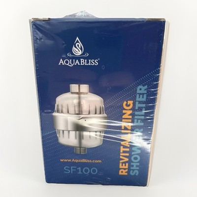 Aqua Bliss Revitalizing Shower Filter SF100 NEW Chrome High Water Output. Sealed