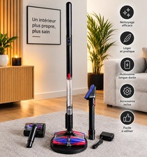 PencilVac Fluffycones V10 - Aspirateur sans fil balai - Recharge sans-fil - Vylo