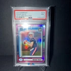 2024 Panini Donruss - Rated Rookie Drake Maye #379 Optic Preview Pink Prizm (RC)