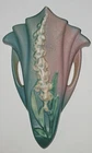 Roseville Foxglove 1292-8 Wall Pocket Mint Condition Vintage Art Pottery, c1942