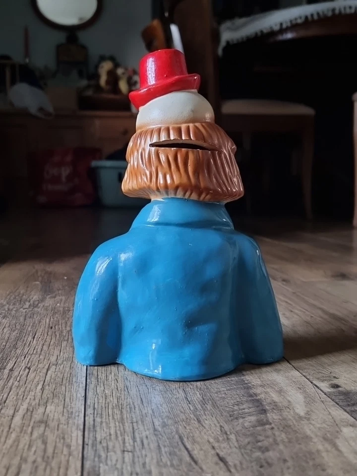 Vintage Ceramic Clown Head Money Box Circus Handpainted Figurine Piggybank 🤡 - Image 3 of 4