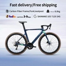 Carbon Fiber Road Bike Adult Racing 700C UCI Proven Complete Bike Frame 