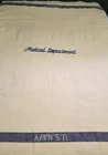 VINTAGE  WW2 US Navy Military Wool Blanket - "Medical Department"