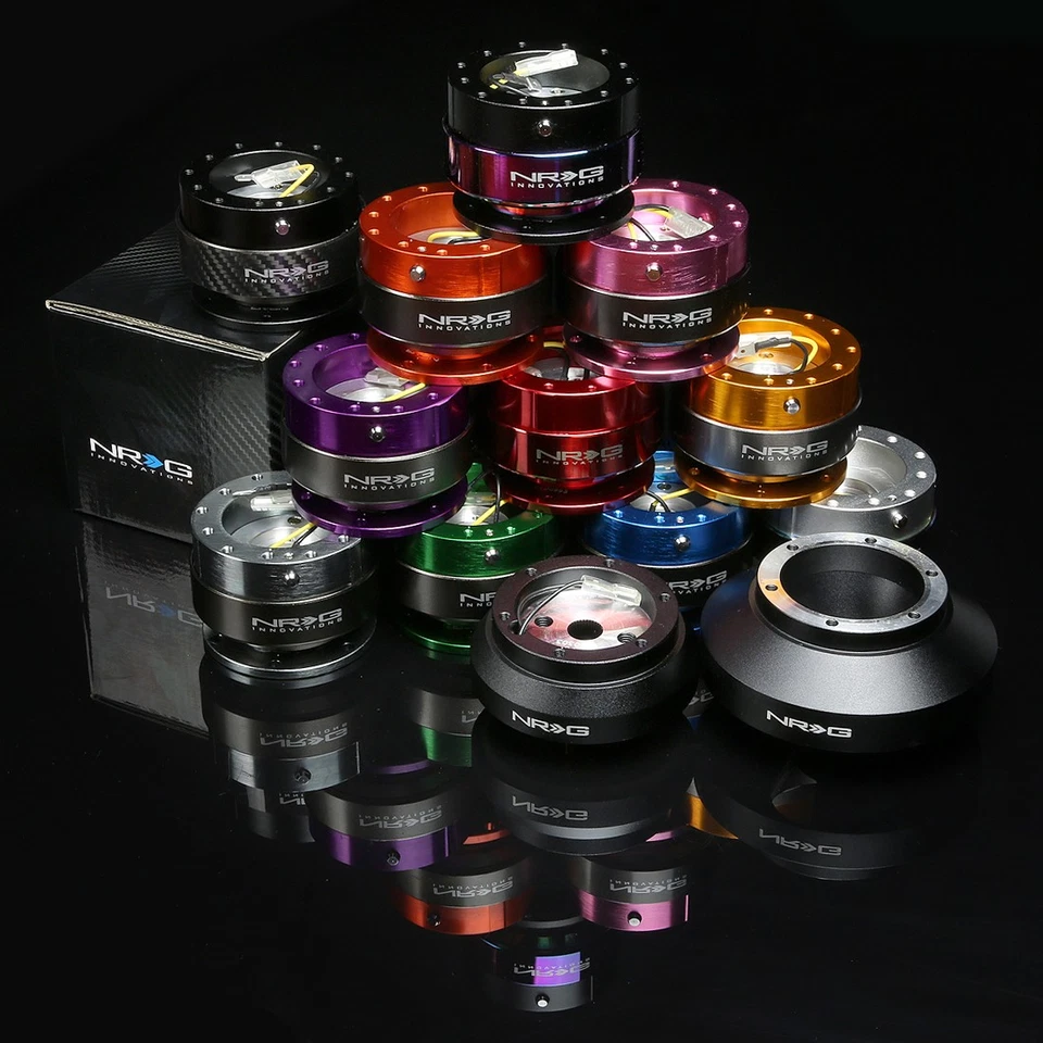 NRG SHORT HUB+GEN 2.0 QUICK RELEASE BLACK+GOLD CHROME FOR DATSUN 240/260/280Z - Image 2 of 4