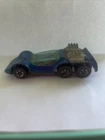 Vintage 1970 Hot Wheels Redline Six Shooter Blue Hong Kong