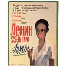 I am one of many millions, I am one of the black, yellow & white - Soviet Poster