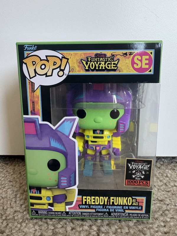 NEW! FUNKO FUNDAYS 2024 FUNTASTIC VOYAGE POP! FREDDY as JAZZ BLACKLIGHT LE 1000