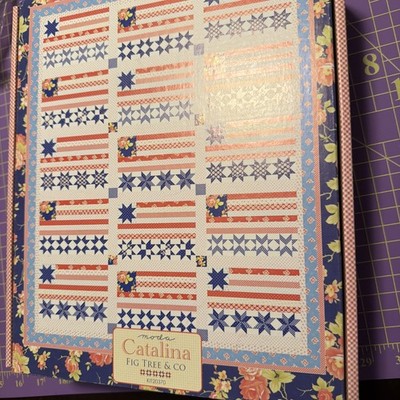 Catalina Quilt Kit Fig Tree And Co Moda Flag Cotton Fabric 58x71  Patriotic