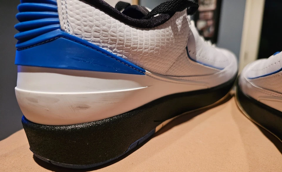 Nike Air Jordan 2 Retro Low Varsity Royal DX4401-104 W S 12 / Men's 10.5 - NOBOX - Image 4 of 4