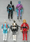 Vintage 1990s Ninja Force Street Fighter Figure Lot G.I. GI Joe Cobra 3.75 ARAH
