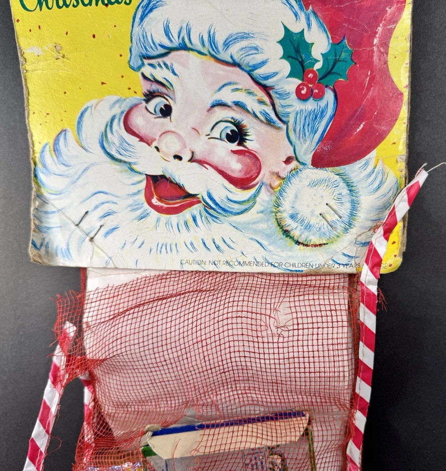 Juego de Medias de Navidad Vintage Años 50 SIN USAR  Foto 4 de 4