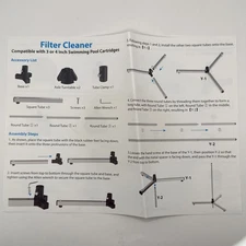 Cleaning Stand for 3 or 4-inch Swimming Pool Cartridges